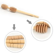YIYATOO 20pcs Portable Jam Honey Dipper Stirring Rod Wooden Muddler Honey Stick (Style 1) by YIYATOO