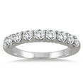 thumbnail image 1 of SZUL Women's 1 1/3 Carat TW 9 Stone Diamond Wedding Band in 14K White Gold (J-K-L Color, I2-I3 Clarity), 1 of 3
