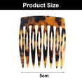thumbnail image 4 of Peine lateral de plástico Mini peine de pelo de leopardo Peine de moño decorativo Pinza de pelo de leopardo Accesorios para peinar el cabello, 4 of 5