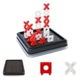 thumbnail image 2 of Juegos Familiares Viajes XO Mesa 3D Juego Tic Tac Toe Clásico, 2 of 9