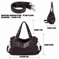 thumbnail image 3 of GAEKEAO Women’s Satchel Handbag Spacious Shoulder Purse with Detachable Strap, 3 of 6