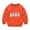 Orange, variant on Odeerbi Kids Boys Girls Halloween Ghost Crewneck Sweatshirts Fall Winter Cotton Sweatshirt Kids Kids Cute Solid Color Halloween Print Long Sleeve Sweatshirts Top Kids Clothes Black