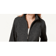 thumbnail image 2 of Karen Scott Women's Sport Zip Up Zeroproof Fleece Jacket Charcoal Size Small, 2 of 3