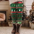 thumbnail image 2 of zaveiop Women's Plus Size Christmas Leggings 2025 Holiday Deer Santa High Waist Flare Yoga Pants with Pockets (Army Green, XXL), 2 of 6