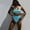 Sky Blue, variant on VBVC Bandeau Top and High Waist Bottom Pntutb Bikini Set (Women's)