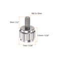 thumbnail image 2 of 10uds Tornillos de Sujeción Unique Bargains M2.5x5mm Manual Cabeza Moleteado para Vernier Calibradores, 2 of 5