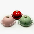 thumbnail image 5 of Cuisiland 5 QT Enameled Cast Iron Round Bread Oven (Green) with 10-inch Diameter, for Cooking, Baking, Roasting, Suitable for Stoves, Ovens, and Grills, 5 of 5