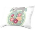 thumbnail image 2 of Clock with Sleeping Sloth Velvet Oblong Lumbar Plush Throw Pillow Cover/Shams Cushion Case - 20x26in - Decorative Invisible Zipper Design for Couch Sofa Pillowcase Only, 2 of 7