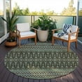 thumbnail image 6 of Addison Rugs Chantille Indoor/Outdoor Transitional Boho Brown Washable Round Rug, 8' x 8', 6 of 6