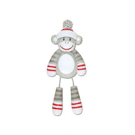 Sock Monkey Personalized Christmas Ornament DO-IT-YOURSELF