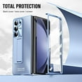 thumbnail image 2 of for Samsung Galaxy Z Fold 5 Slim Case with Screen Protector, All-Inclusive Slim PC Back Case Kickstand Camera Lens Protector Phone Case for Z Fold 5 2023 Blue, 2 of 14