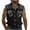 Black, variant on WREESH Men Summer Sleeveless Button Down Shirt Camouflage Patchwork Tank Top Trendy Casual Muscle Shirt with Pockets