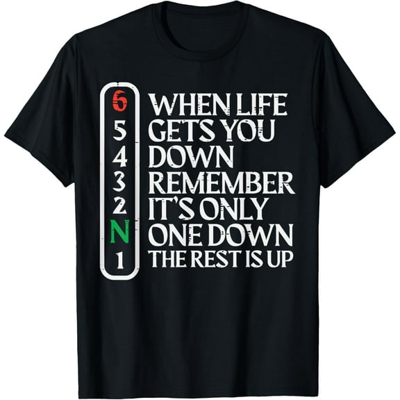 t-shirt Biker When Life Gets You Down Motorcycle Gear Men Women Kids T-Shirt