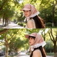 thumbnail image 2 of Wide Brimmed Baseball Cap Sun Hat Outdoor Hat Curved Brimmed Kerchief for Exercise Baseball Cap Headwear, 2 of 9