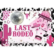 Space Cowgirl Bachelorette Last Rodeo Party Background - Customizable Nashville Bridal Shower Backdrop | 7x5ft Cotton Material | Ideal for Birthday and Bachelorette Parties