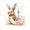J, variant on AZXY Easter Bunny Letter Z Ornament - 26 Letters Personalized Hanging Pendant for Easter Tree, 3.1Inch Acrylic Initial Ornament for Easter Baskets & Wreaths, Perfect Easter Gifts for Family Friends