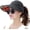 Black, variant on Sun Hats for Women Wide Brim UV Protection Summer Beach Hiking Fishing Packable Visor Hat