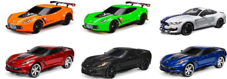 New Bright RC Chargers 1:12 Radio Control Assorted Sports Cars - Mustang Shelby GT350, Corvette C7R, Z06