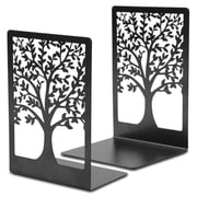 MOSENSE Bookends for Shelves, 1Pair Tree Design Modern Metal Bookends, Unique Decorative Book Holders for Home Office School