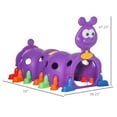thumbnail image 3 of Qaba Tunnel pour Enfants pour Ramper, Design de Chenille, pour 3-6 Ans, 3 of 10