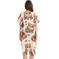 thumbnail image 3 of Beach Vacation Clothes Kimono Cardigan Loose Swimsuit Cover Up for Women Corgi Dog Wearing Scarves S, 3 of 6