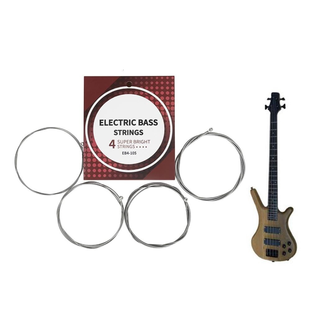 Yihuala Electric Bass Guitar Strings Replacement 4/5-String Bass Bright String Stable Sound Hexagonal Carbon Steel Bass Strings