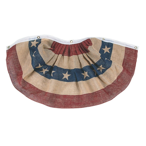 Patriotic Burlap Bunting - Home Decor - 1 Piece