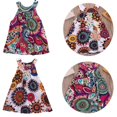 thumbnail image 2 of LMLYSoH Toddler Baby Girl Sleeveless Dress Round Neck Bohemian Print Sundress Long Dress, 2 of 6