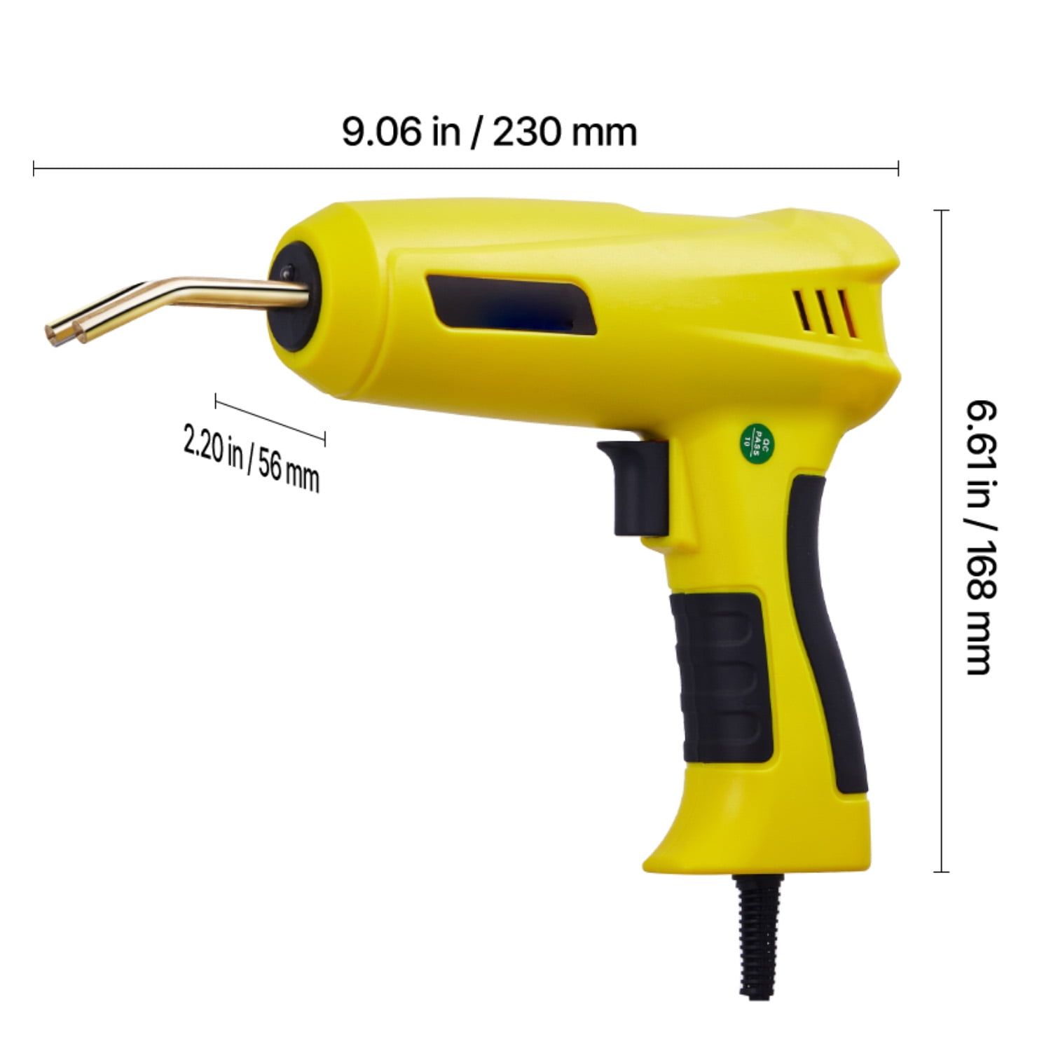 KFFKFF Plastic Welding Kit, 220W Welder Gun with 1200PCS Staples & 76PCS Welding Rods, Hot Staple Welding Tool with LED Light, Portable Case for Kayak, Toys, and Car Bumper Repairs
