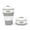 Gray, variant on 12oz Collapsible Silicone Coffee Cup with Leak-Proof Lid, 350ml Portable Expandable Travel Mug, BPA-Free Heat Resistant Foldable Pocket Cup for Office, Commuting and Outdoor Hiking