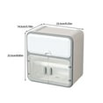 thumbnail image 4 of Yuarrent Impermeable fácil de instalar del organizador del almacenamiento del cuarto de baño del ABS que hace conveniente almacenar artículos Almacenamiento y organización del hogar Azul agua claro, 4 of 6