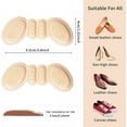 thumbnail image 4 of SUWU Heel Pads for Shoes That are Too Big Heel Inserts for Women Anti-Slip Heel Grips Liner Cushions Inserts for Women Men Shoe Heel Inserts Prevent Rubbing Blisters Heel Slipping(2Pairs), 4 of 6