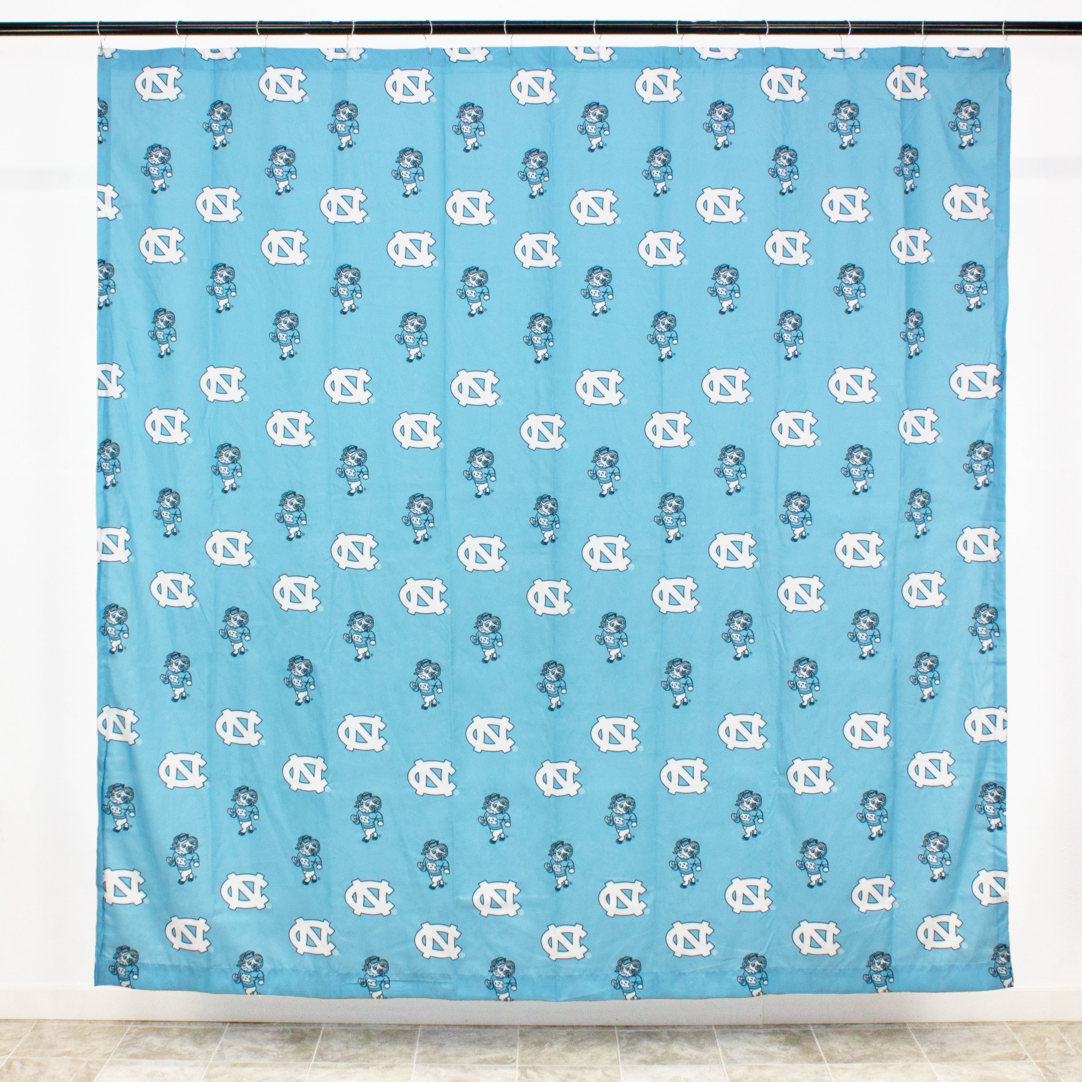 North Carolina Tar Heels Printed Shower Curtain Cover - 70" x 72"
