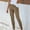 Khaki, variant on Goth Pants Womens Pants Compression High Waist Rise Full Slim Bootcut Khaki 4XL