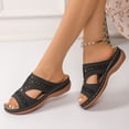 thumbnail image 6 of Orthopedic Sandals for Women Comfortable Beach Orthotic Sandals with Arch Support Black 9, 6 of 7