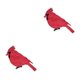 thumbnail image 4 of Kearding Pájaro cardenal rojo exquisito estilo Simple diseño de escena DIY pájaros en forma de decoración de Navidad accesorios de adorno de 1 PC 2Conjunto, 4 of 6