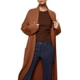 thumbnail image 3 of Women's Open Front Cardigan Oversized Knitted Long Sleeve Maxi Winter Coat with Pocketss, 3 of 5