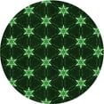 thumbnail image 1 of Ahgly Tapis Rond Lavable en Machine Intérieur Transitionnel Noir Nuit, 3 Pieds Rond, 1 of 7