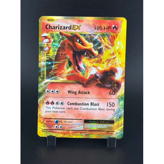 Collectible 2016 Pokémon Evolutions Charizard EX Holo Rare 12/108 English Trading Card