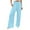 017_Sky Blue, variant on frariair Straight Leg Pants for Women High Waist Wide Smocked Elastic Loose Comfy Casual With Pockets Green