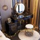 thumbnail image 2 of Dressing Table For Bedroom Drawer Assemble Makeup Vanity Cabinet Mirror With Lights Storage Makeup 80cm Vestidores Decoration My Lux Decor Round, 2 of 11