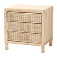 thumbnail image 4 of bali & pari Lanica Sun-Bleached Braided Rattan Queen Size 4-Piece Bedroom Set, 4 of 6