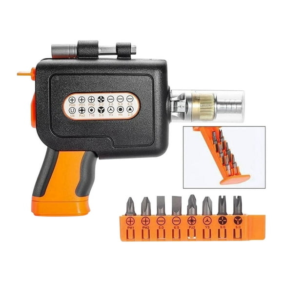 Auto Repair Screwdriver and Ratchet Wrench Set, Multifunctional Super Hard Tool Kit for Household and Automotive Repairs, Includes Ergonomic Grip and Variety of Screwdriver Bits