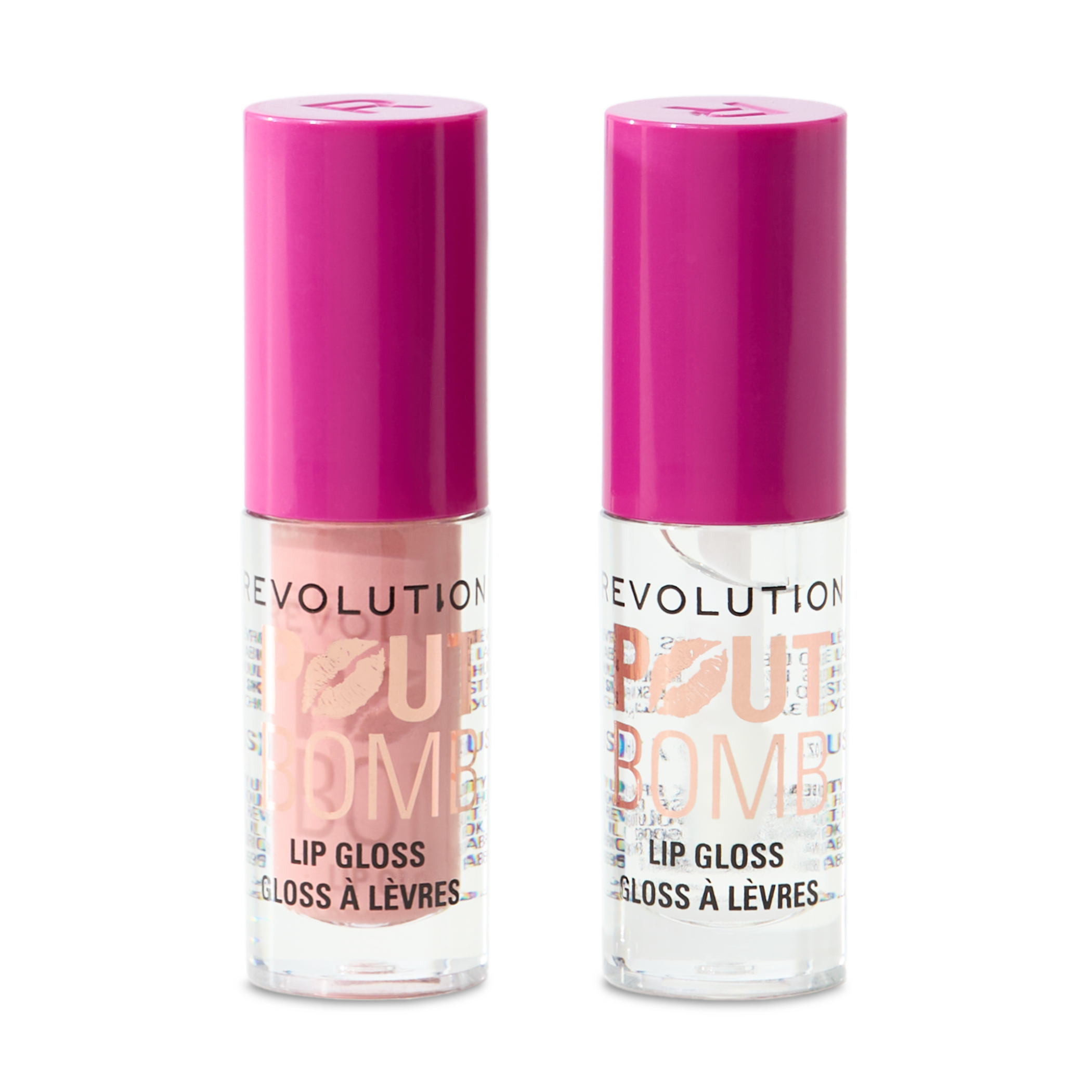 Revolution Pout Bomb Plumping Mini Lip Gloss Set, 2 Piece Holiday Gift Set