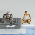 thumbnail image 2 of Escultura De Búho Pensador Moderno, Adorno De Mesa, Estatua Abstracta Creativa De Animal Para Sala De Estar, Oficina, Armario, Mesita De Noche, Decoración, 2 of 8
