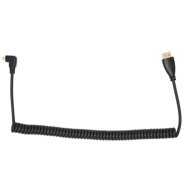 Cable en espiral compatible con HDM, multimedia HD de 90 grados Cable adaptador macho a macho compatible con HDM Cable convertidor macho a macho compatible con HDM Características de vanguardia
