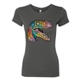 thumbnail image 3 of Dean Russo Raptor Animal Lover Womens Slim Fit Junior Tee, Dark Grey, Medium, 3 of 6