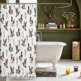 thumbnail image 3 of Manfei Rustic Animal Mallard Shower Curtain 72Wx72L,Farmhouse Cabin Bathroom Curtain, 3 of 5