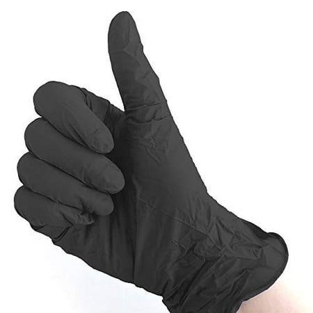 

Premium Black Synthetic Powder-Free Gloves. 100 Gloves (Black L)