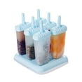thumbnail image 3 of 6 Piece Diy Ice Pop Mold Set With Lids & Sticks, Reusable Bpa-Free Molds With Storage Holder, Perfect For Homemade Popsicles, Ice Cream, Sorbet & Frozen Treats For, 3 of 7